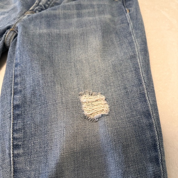 J Crew Jeans Size 25 Distressed Boyfriend Ankle Blue Denim J. Crew Womens - Picture 7 of 8